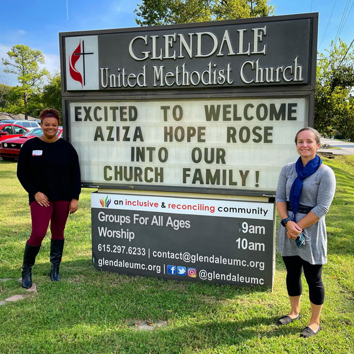 Aziza Hope Rose Joins Glendale United Methodist Church - Nashville TN UMC 2