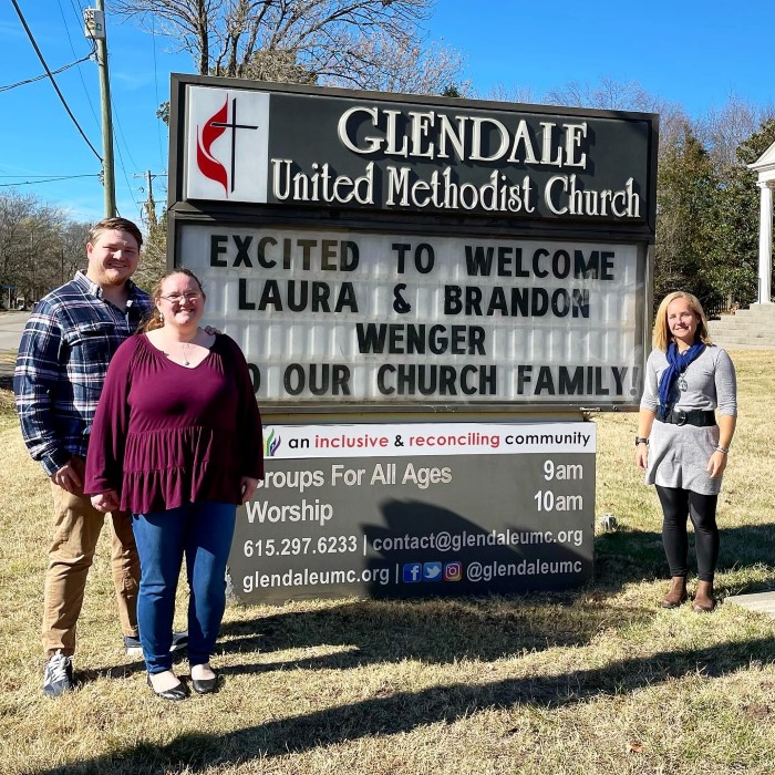 Brandon and Laura Wenger Join Glendale United Methodist Church Nashville TN UMC