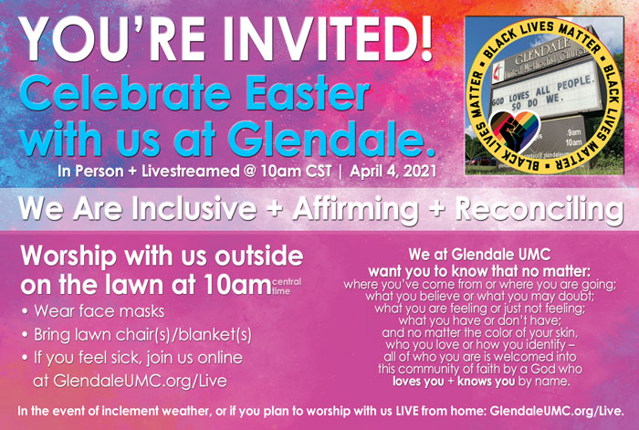 Easter 2021 at Glendale United Methodist Church
