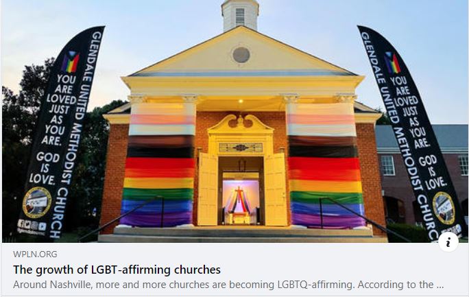 Glendale United Methodist Church Nashville TN UMC - The gorwth of LGBT-affirming churches WPLN NPR