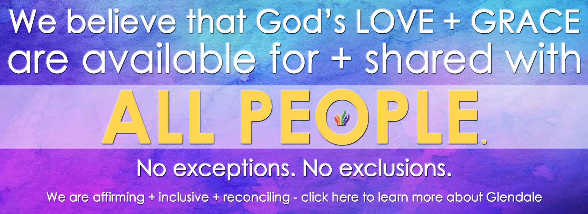 Gods Love and Grace are Available For and Share With ALL PEOPLE. - Glendale United Methodist Church Nashville TN UMC