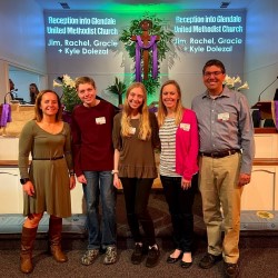 Jim, Rachel, Gracie and Kyle Dolezal Join Glendale United Methodist Church - Nashville TN UMC