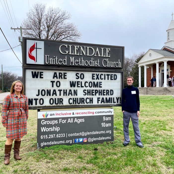Jonathan David Shepherd Joins Glendale United Methodist Church - Nashville TN UMC
