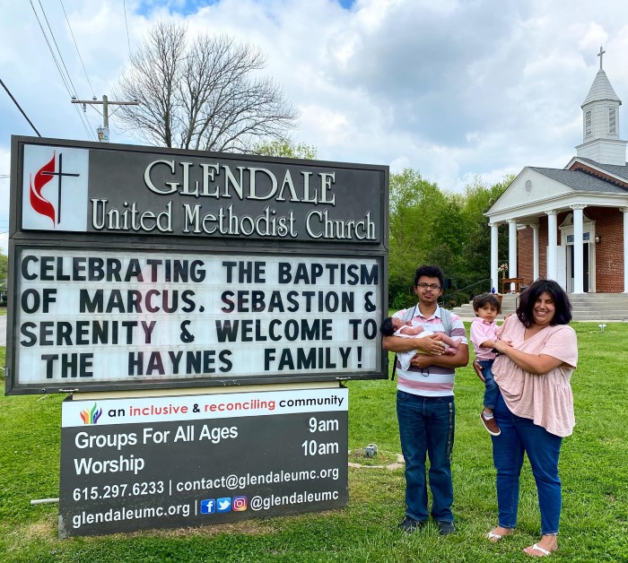 Marcus Jocelyn Sebastion and Serenity Haynes Join Glendale United Methodist Church Nashville TN UMC (Custom)