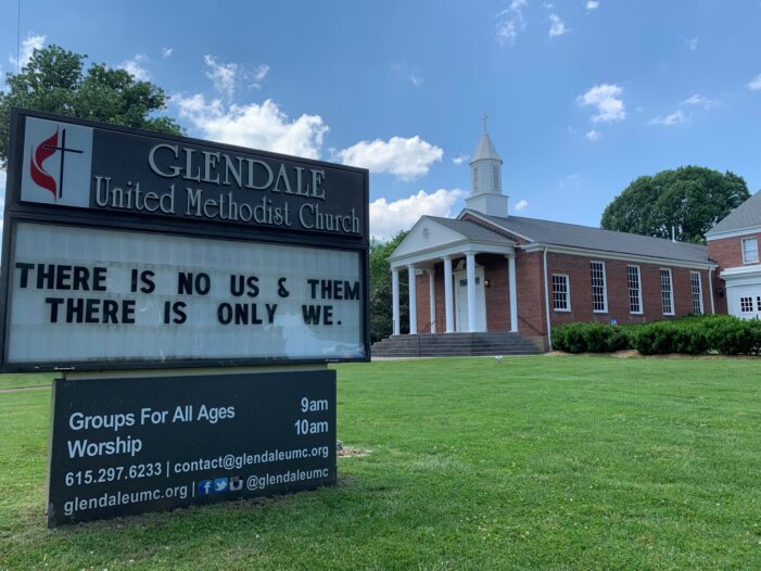 There is no us and them. There is only we. - Glendale United Methodist Church Sign (Custom)
