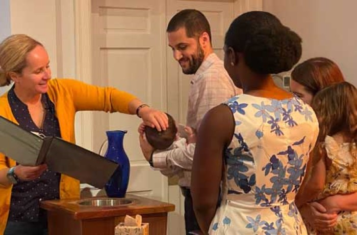 Baptism of Penelope Noah El-Sabawi at Glendale United Methodist Church Nashville TN UMC