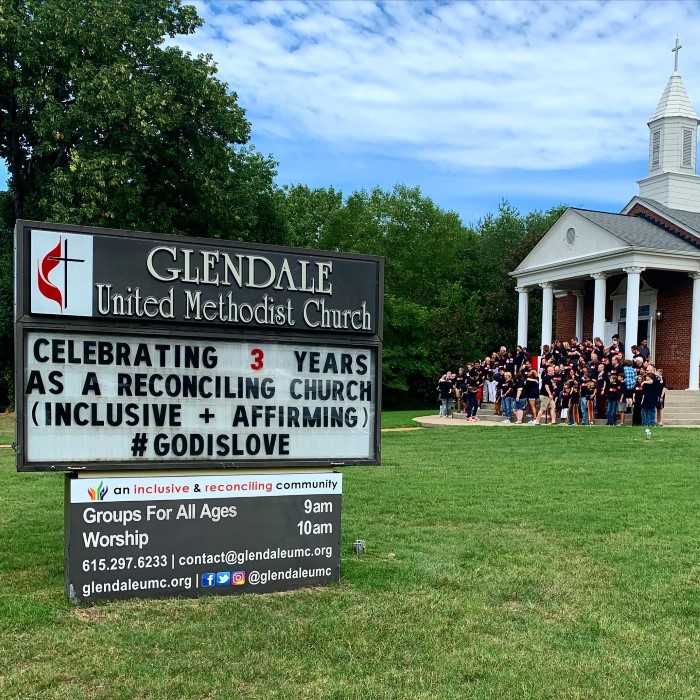 Celebrating 3 years as a reconciling congregation - Glendale United Methodist Church Nashville TN UMC