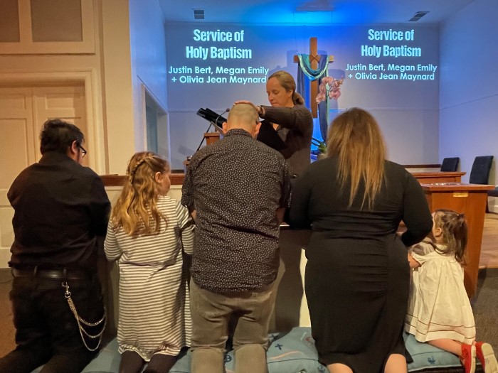 Justin Bert Maynard Baptized at Glendale United Methodist Church Nashville TN UMC (Custom)