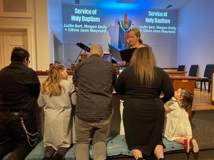 Megan Emily Maynard Baptized at Glendale United Methodist Church Nashville TN UMC (Custom)