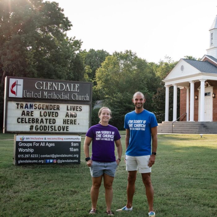 Nashville Businesses Who Stand with the Trans Community Photo Project emdashphotos at Glendale United Methodist Church Stephanie Dodge and Steven Adair